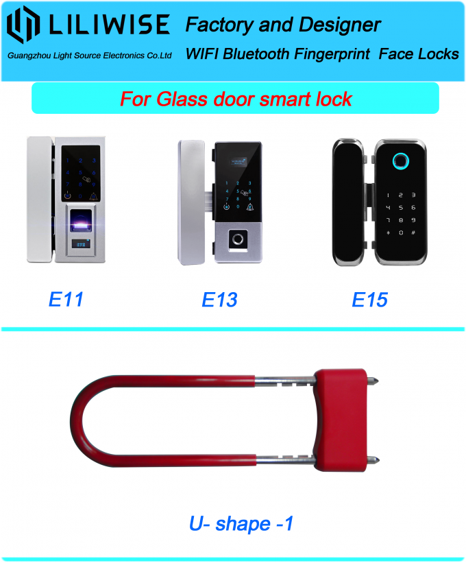Inteligentny szklany zamek do drzwi WiFi Bluetooth APP Dostęp elektroniczny biometryczny odcisk palca 1