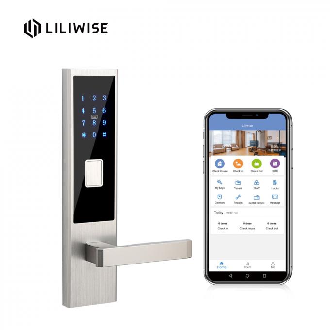 Zamki do drzwi mieszkania Karta Bluetooth RFID System sterowania APP Wynajem mieszkania Inteligentny zamek do drzwi 0