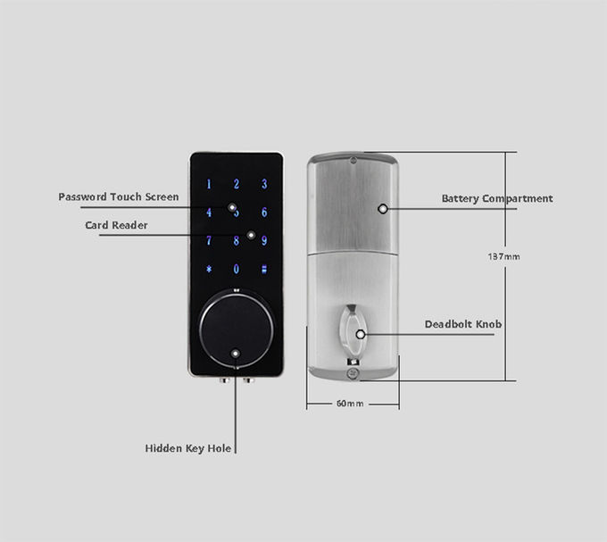 Kontrola APP Zdalna blokada drzwi, inteligentna blokada drzwi Smart Bluetooth 3