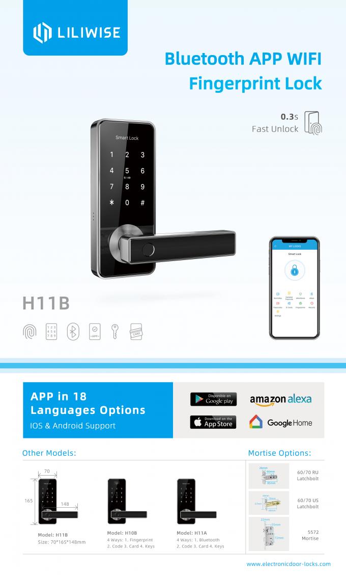 Inteligentna blokada drzwi Bluetooth Inteligentna blokada drzwi Wifi Bluetooth Smart Lock 1