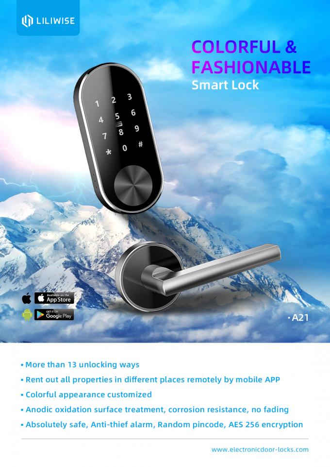 Blokada drzwi Bluetooth ze stopu aluminium Split WiFi Remote Management Apartment 0