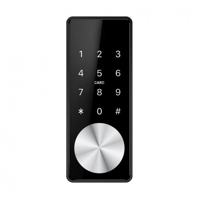 Inteligentne elektroniczne zamki do drzwi Blokada drzwi Bluetooth Prosty ekran OLED Lśniący kod elektroniczny bez uchwytu 0