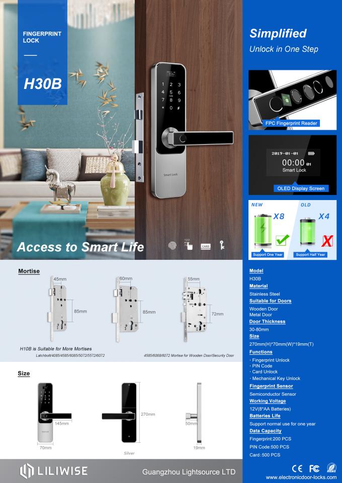 Airbnb Elektroniczne zamki do drzwi Rezydencja Tuya Inteligentna karta identyfikacyjna linii papilarnych Blokada drzwi Wi-Fi 0
