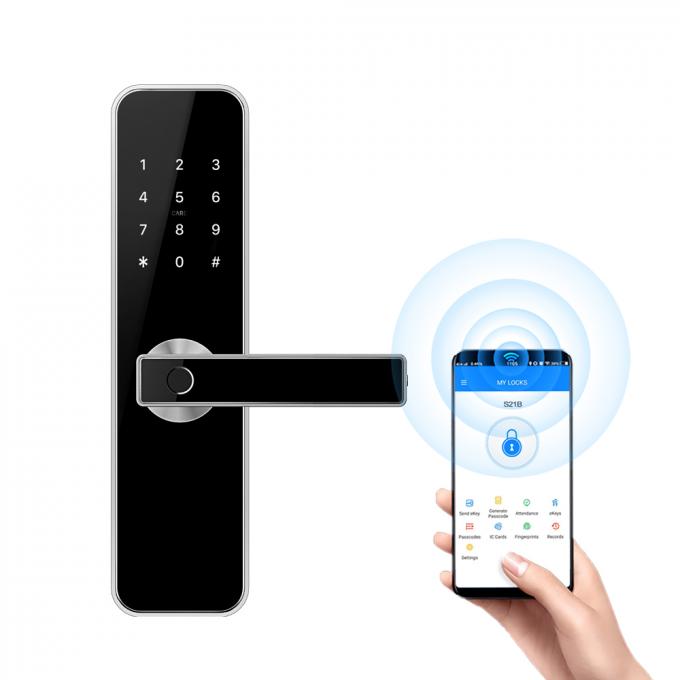 Inteligentne zamki do drzwi w pokoju Bezpieczeństwo Odcisk palca Bezprzewodowy Bluetooth TTLock APP Cyfrowa inteligentna blokada 0