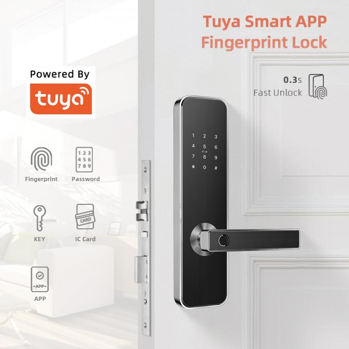 Inteligentna blokada drzwi Bluetooth Sterowanie systemem aplikacji Tuya do użytku domowego 0