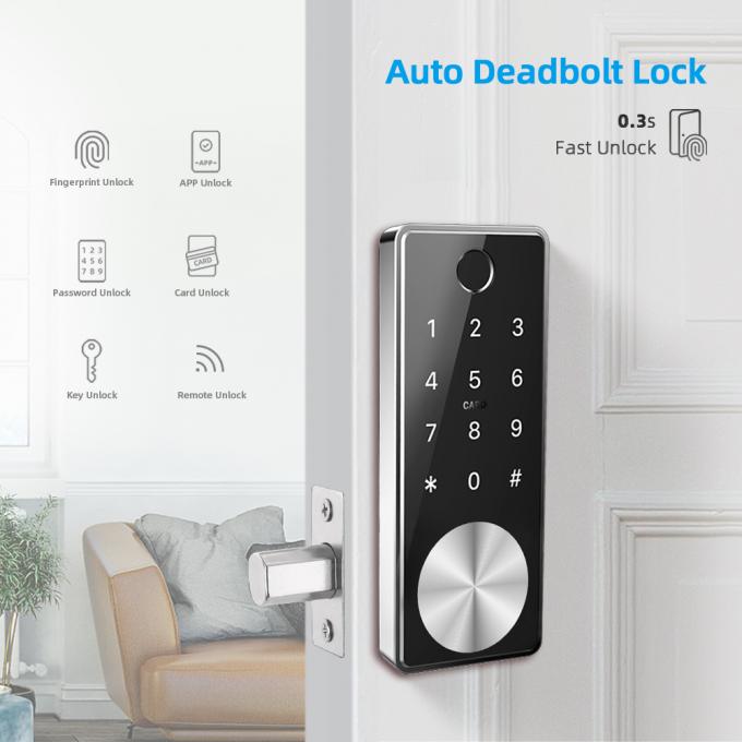 Inteligentne elektroniczne zamki do drzwi Zdalne sterowanie Bluetooth Cyfrowy odcisk palca z automatycznym zamkiem 1
