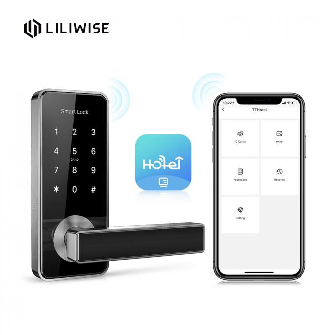 RFID Wifi Hotelowe zamki do drzwi Elektroniczna klamka Inteligentny system zamka do drzwi hotelowych 1