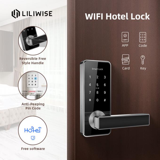 RFID Wifi Hotelowe zamki do drzwi Elektroniczna klamka Inteligentny system zamka do drzwi hotelowych 3