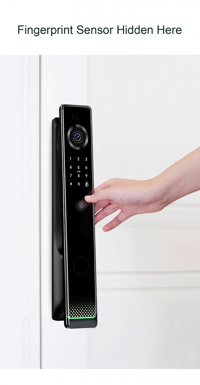 Liliwise Fechadura Digital Tuya Intelligente Cerradura Wifi Bezprzewodowy Bezprzewodowy Hasło Bez klucza Inteligentne zamki z kamerą 10