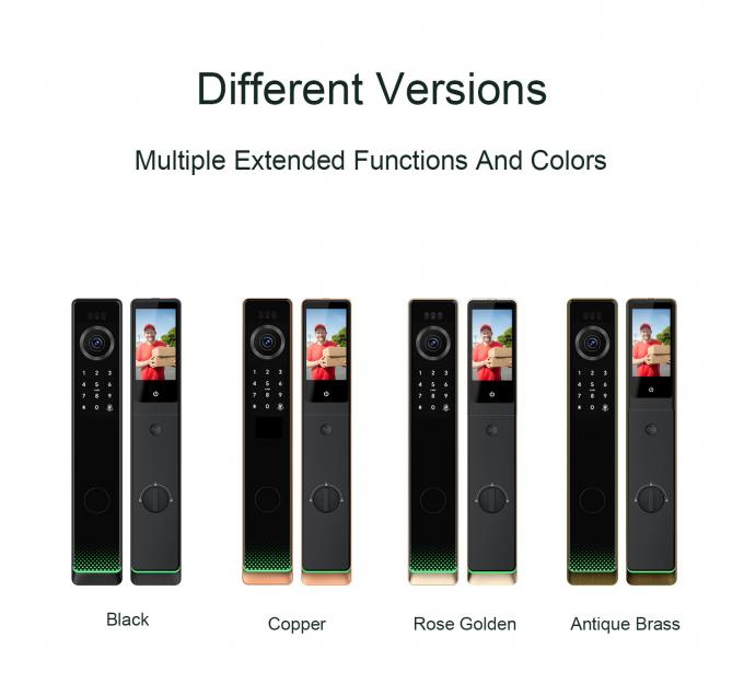 Liliwise Fechadura Digital Tuya Intelligente Cerradura Wifi Bezprzewodowy Bezprzewodowy Hasło Bez klucza Inteligentne zamki z kamerą 16