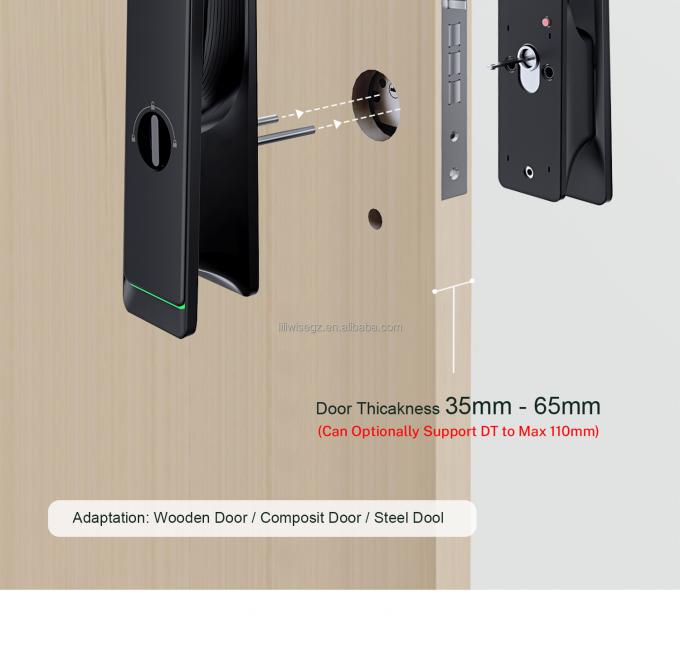 Liliwise wodoodporny odcisk palca Smart Lock Ttlock Tuya Rozpoznawanie twarzy Wifi 3D Smart Door Lock Z kamerą Wifi 14