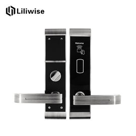 Zamki do drzwi hotelowych Rfid ze stopu cynku z kluczem mechanicznym karty IC 310 * 72 mm