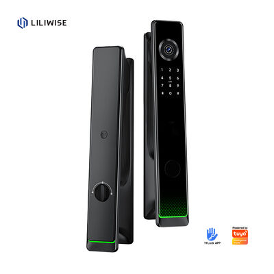 Liliwise 2025 Elektroniczny Czarny Smart Gate Lock Outdoor Tuya Tt Camera Smart Lock Z Ble Fingerprint Camera wodoodporny