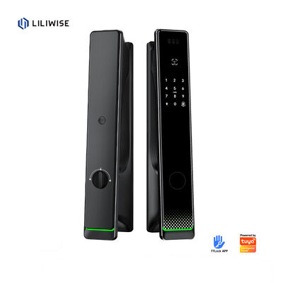Liliwise Tuya Bezpieczeństwo domowe Zamek drzwi wejściowych Zamek zewnętrzny Digital Fingerprint Bezpieczeństwo wodoodporne Rozpoznawanie twarzy Smart Lock
