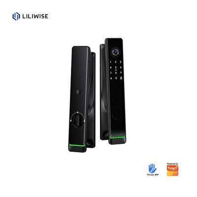 Liliwise Tuya Ttlock Automatyczny Zamek Biometryczny RFID Karta Wifi App Ble Odcisk palca Smart Door Lock Z Kamera