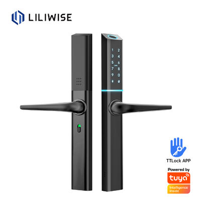 LILIWISE Wysokiej jakości Producent Smart Lock 2025 Tuya Wifi BLE wodoodporny TTLOCK Slim Smart Door Lock