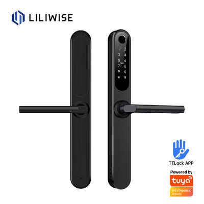 Liliwise wodoodporny Alexa Aluminium Steel Ip66 Smart Door Lock Odcisk palca Cerradura Electronica Ttlock Smart Locks Z Wi-Fi