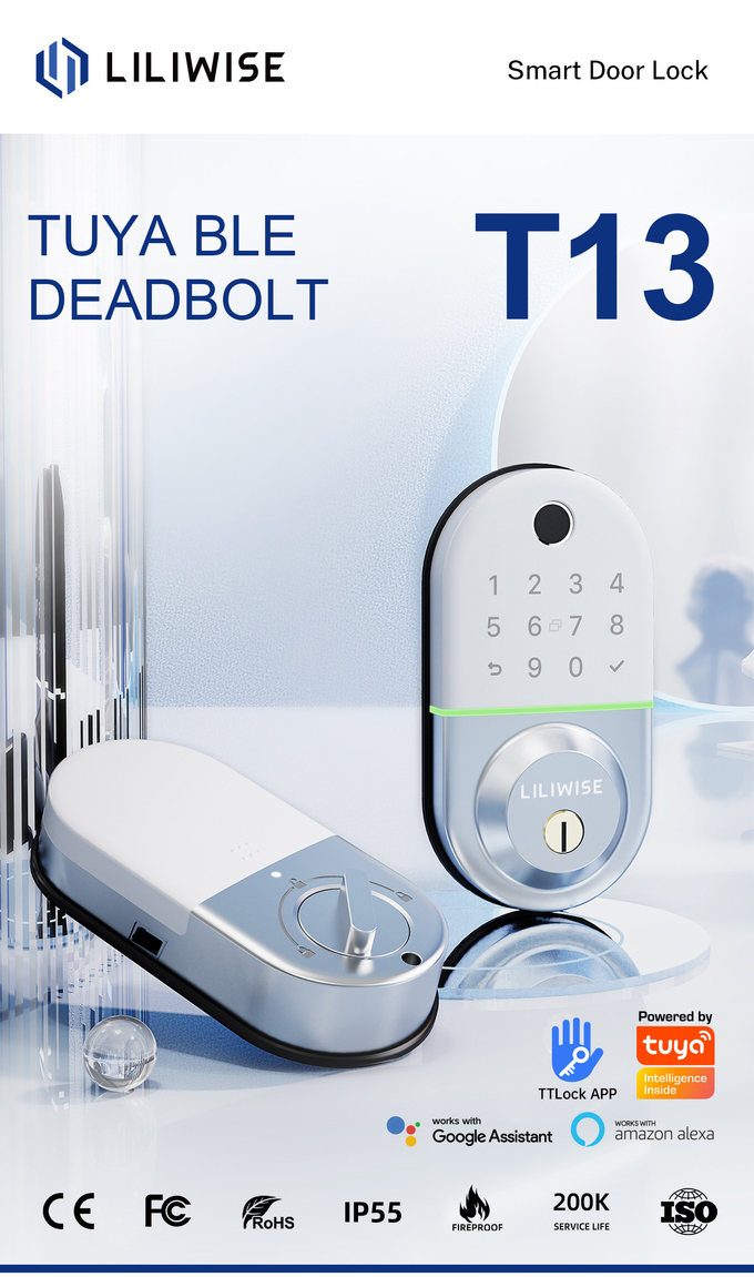 Elektroniczny system zarządzania APP Digital Deadbolt Smart Lock 0