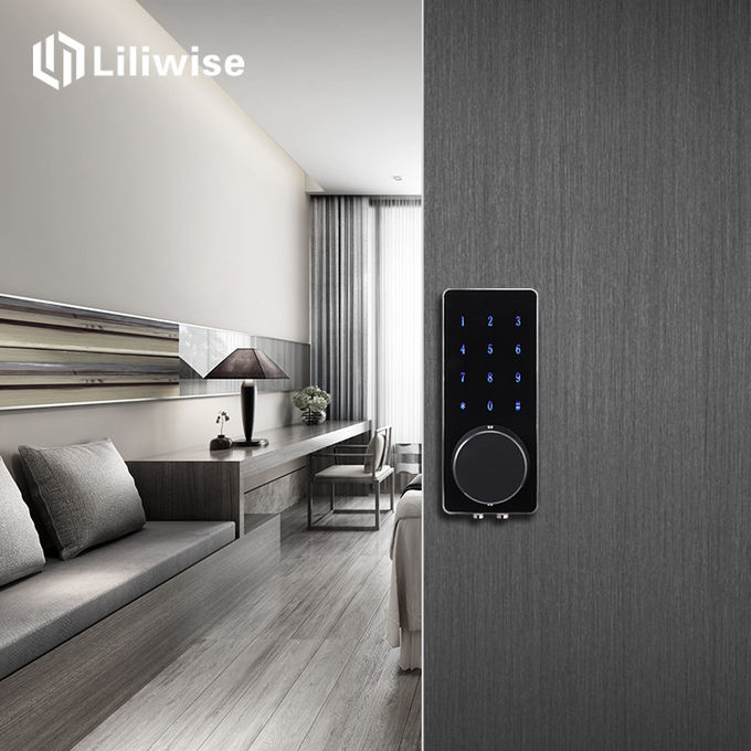 Blokada przednich drzwi Smart Room Bluetooth, inteligentne zamki drzwi ze stopu cynku 0